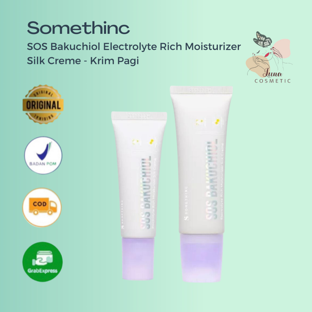 SOMETHINC SOS Bakuchiol Electrolyte Rich Moisturizer Silk Creme - Krim Pagi