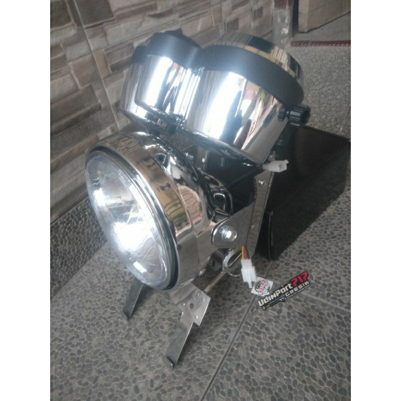 lampu depan ninja ss  paket spido ninja ss set import kwalitas original