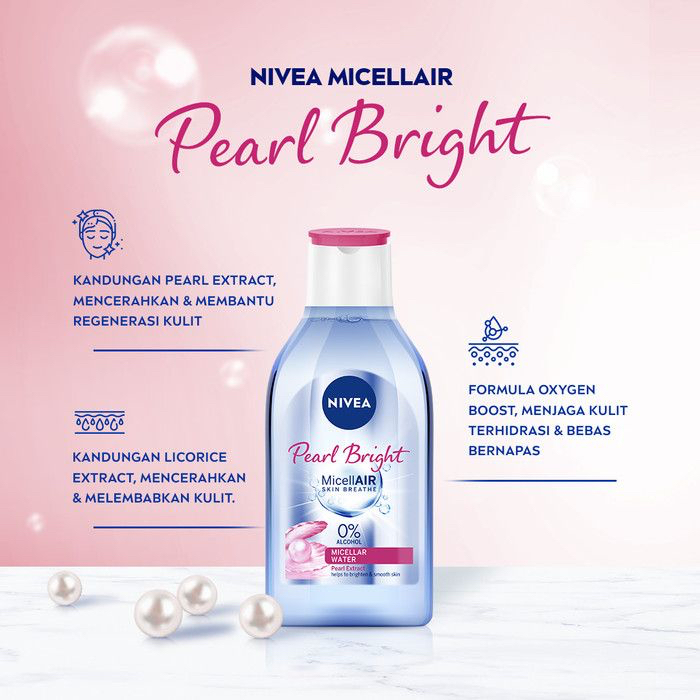 ✿ELYSABETHME✿ 𝓷𝓲𝓿𝓮𝓪 Nivea Micellar Water pembersih makeup bedak foundation eyeshadow sekali usap