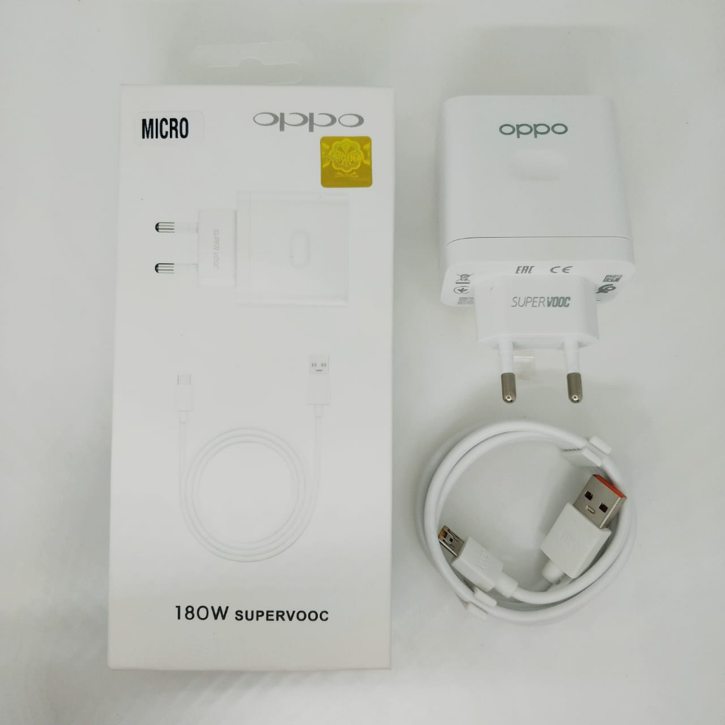 Charger Oppo Reno 9 180W Super Vooc Micro dan Type c Casan Oppo Reno 9 Android micro usb Dan Usb C