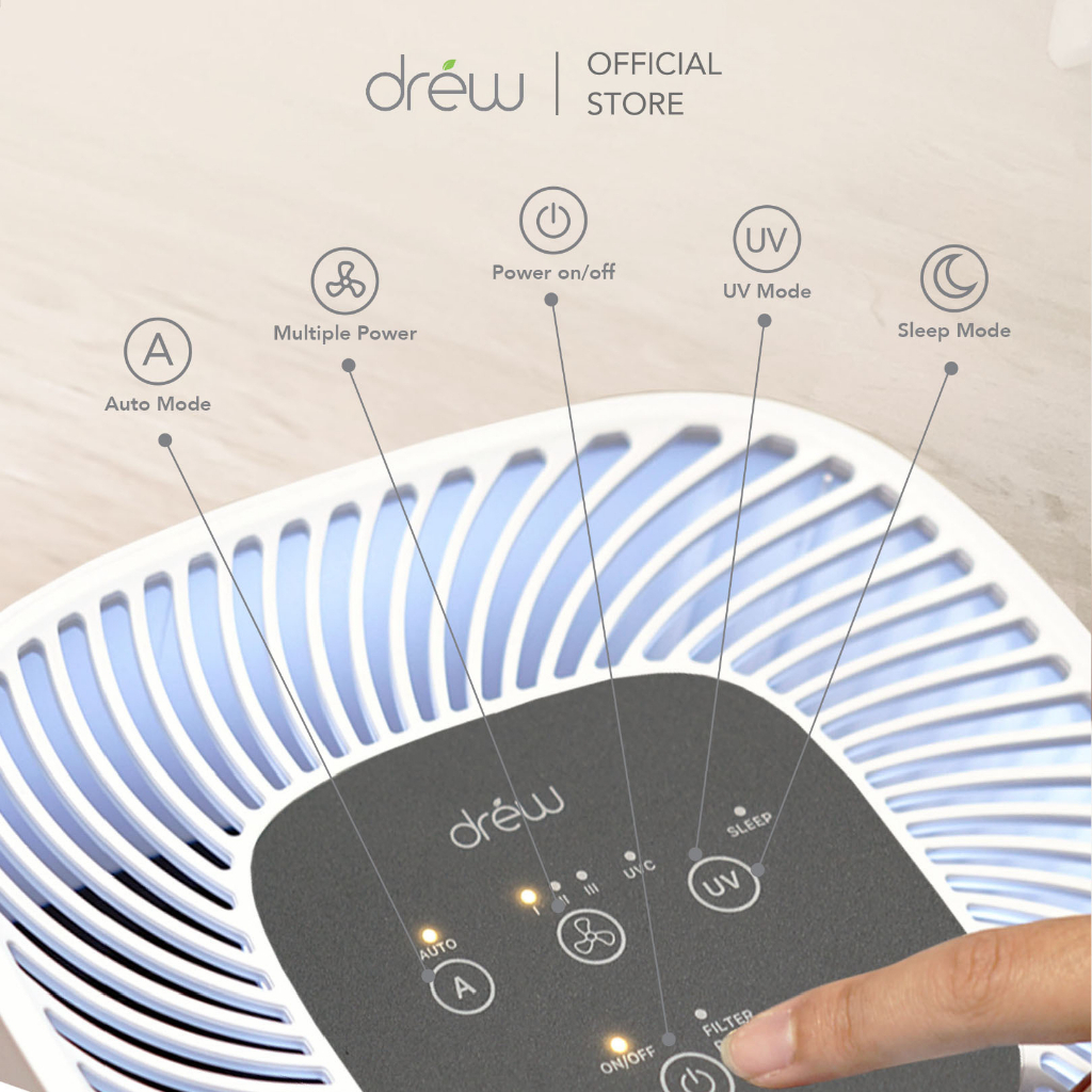 DREW Air Purifier - Pure 3+ / Mesin Pembersih Udara