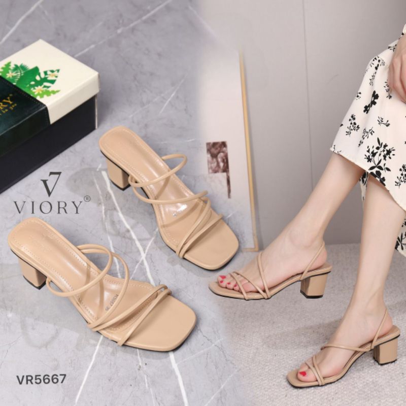 VIORY Pump Heels Sandal Slingback Shoes #VR5667 ORIGINAL