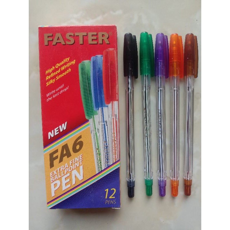

Ballpoint / Bolpoin Faster FA6 Warna Hitam (3 Pcs) Murah