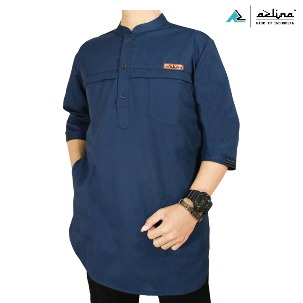 Baju kurta pria terbaru koko kurta high quality bahan cotton toyobo tangan 3/4 brand azlina