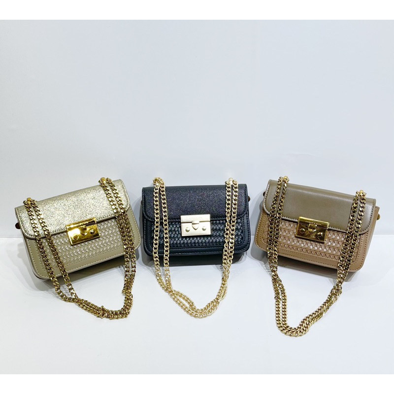 Tas selempang Fashion Wanita Import Boxy Chain Strap New Series - 792#