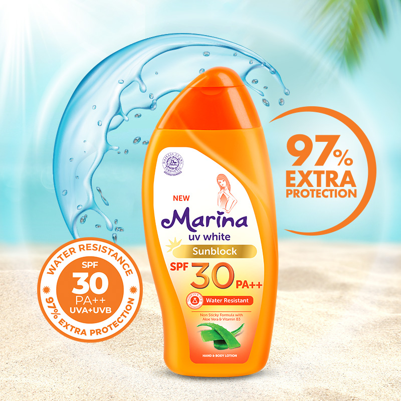 Marina UV White Sunblock SPF 30 PA++ 85ml