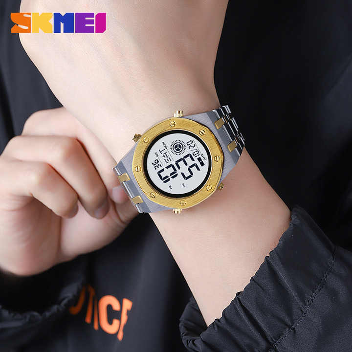 JAM TANGAN SKMEI 2073//JAM TANGAN PRIA WANITA TERBARU// JAM TANGAN SKMEI 2073 STAINLESS STEEL ORIGINAL//WATERRESISTENT