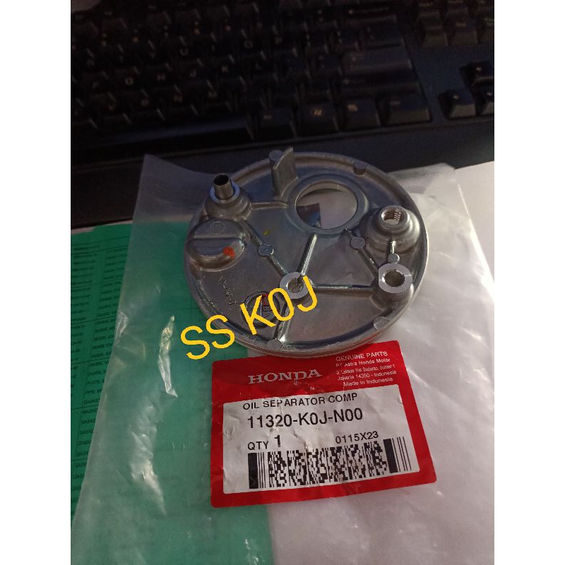 oil separator plat tutup cover oil pomp pompa oli rumah seal sel klos cvt all new beat lid scoopy ne