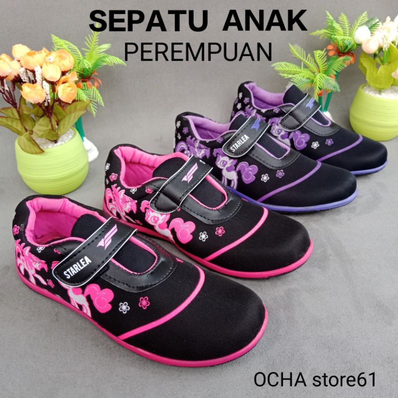 PROMO... SEPATU ANAK PEREMPUAN - SEPATU SLIP ON - SEPATU SEKOLAH - SEPATU SNEAKERS - TRENDY TERBARU MURAH DAN BERKUALITAS SL02