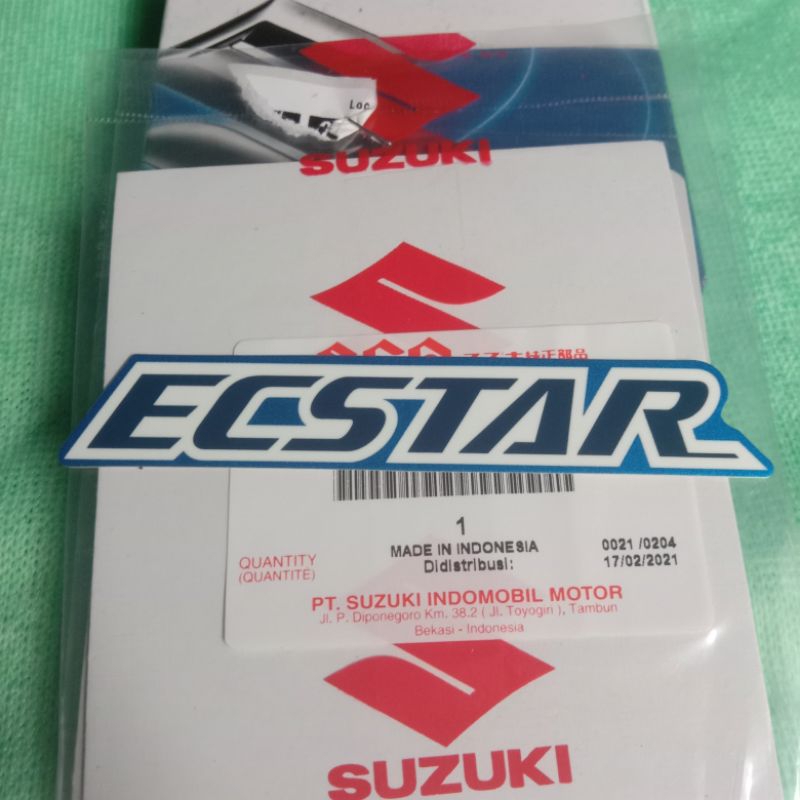 Emblem stiker tulisan ECSTAR suzuki GSX R 150