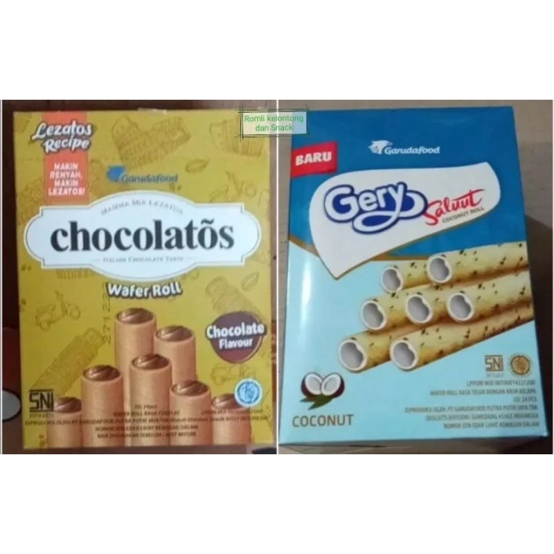 

Gery Chocolatos Wafer Roll Stick 1Pak isi 24Pcs