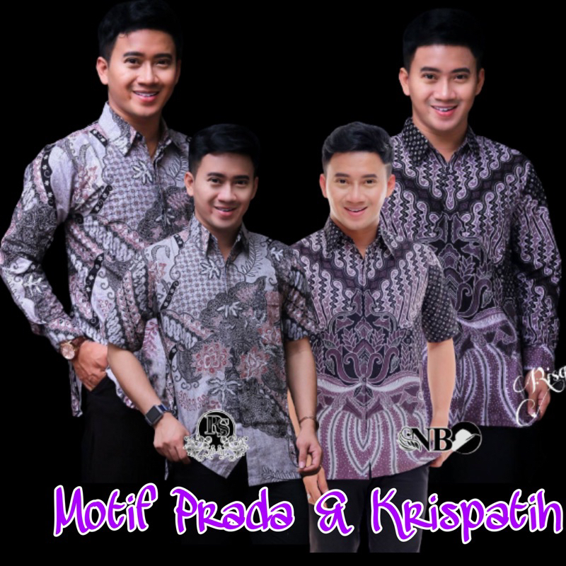 Kemeja Batik Pria Modern Lengan Panjang &amp; Pendek Casual Modis Regular Fit Trendy Masa Kini