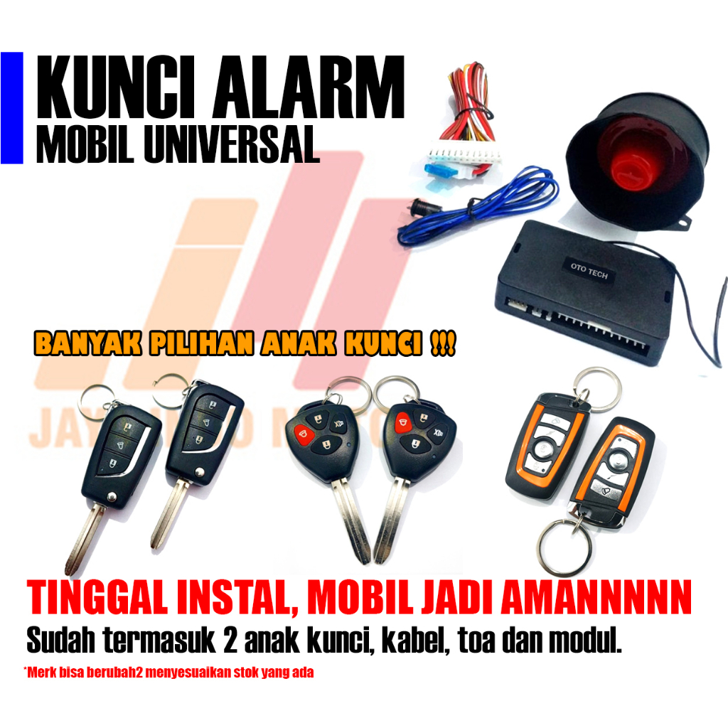 Kunci alarm mobil kunci remot tuk tuk