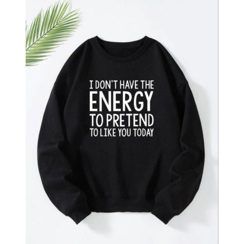 sweater basic crewneck unisex energy to pretend