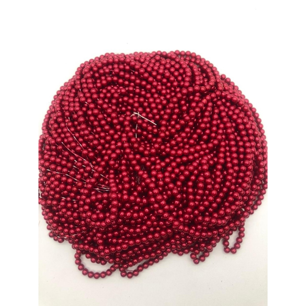 manik mote mutiara ringan 6 mm isi 1pon 450 gram