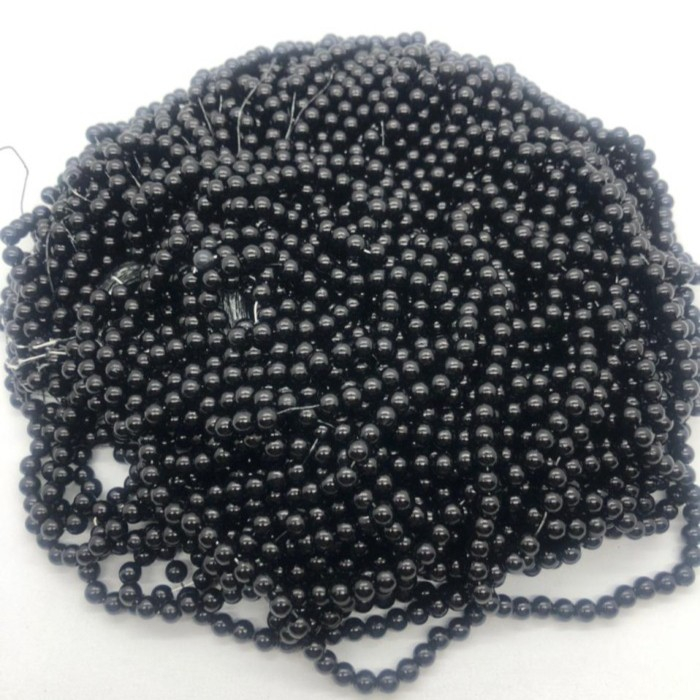 manik mote mutiara ringan 6 mm isi 1pon 450 gram