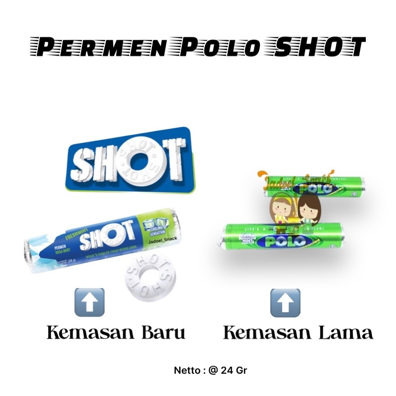 

Permen Polo Shoot Isi 1 Roll 42 gr Rasa Mint by Jadoel Snack