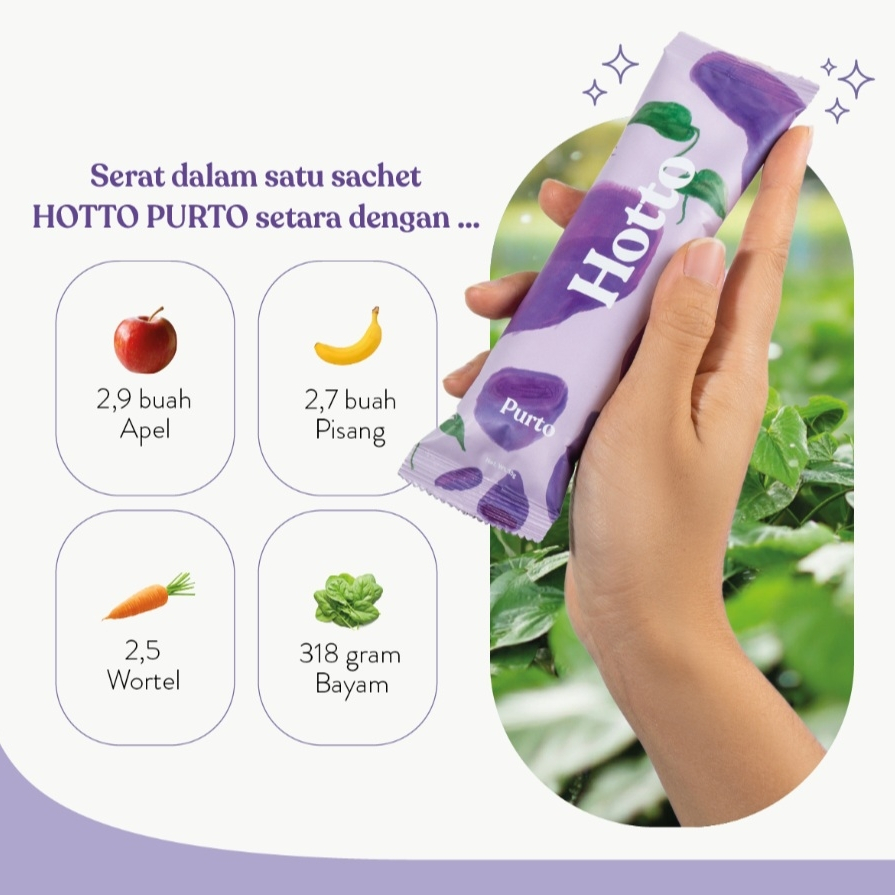 HOTTO PURTO SUPERFOOD MULTIGRAIN PURPLE POTATO MEAL REPLACEMENT DIET - HOTTO, 1 POUCH