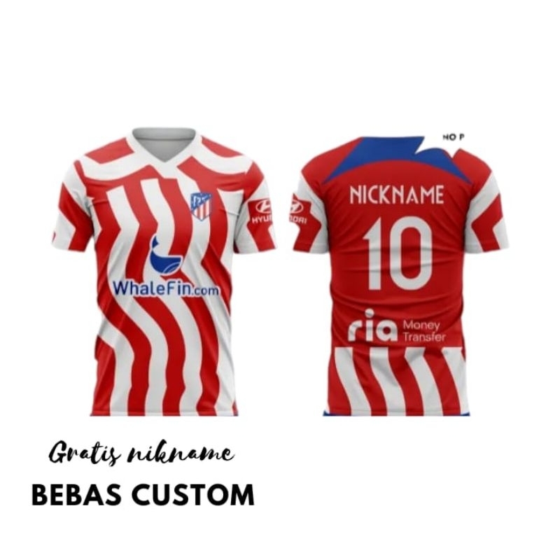JERSEY TERBARU ATLETICO MADRID HOME AWAY 2023/2024. KAOS BOLA