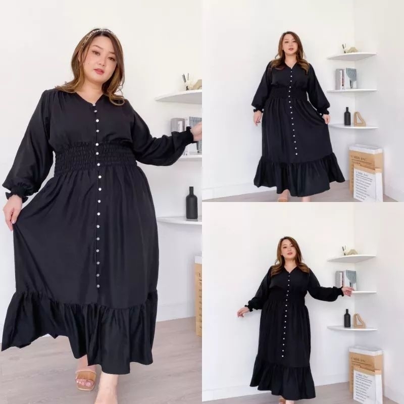 HANA LONG DRESS KOREA BIGSIZE JUMBO GAMIS XXXL