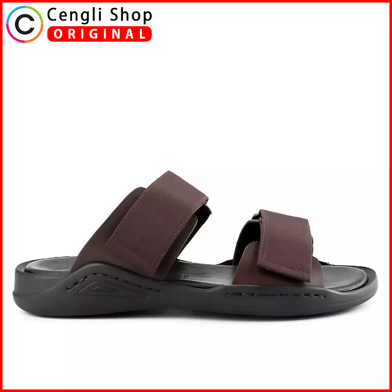 ANDREW SANDAL PRIA TERBARU ORIGINAL CASUAL KULIT BRANDED COKLAT ANMB3