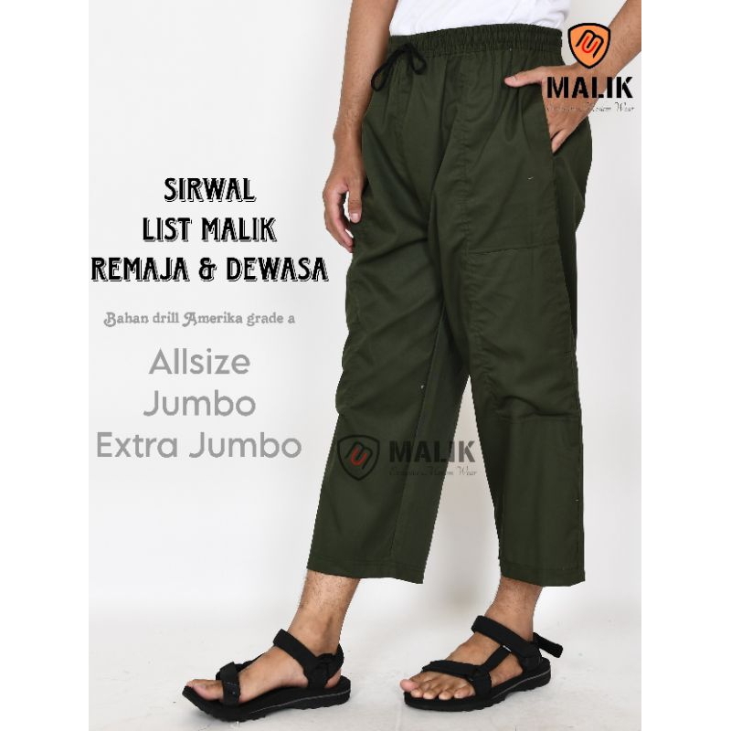 Celana Sirwal List Dewasa jumbo /  Celana Sholat / celana sirwal dewasa /celana pangsi komprang