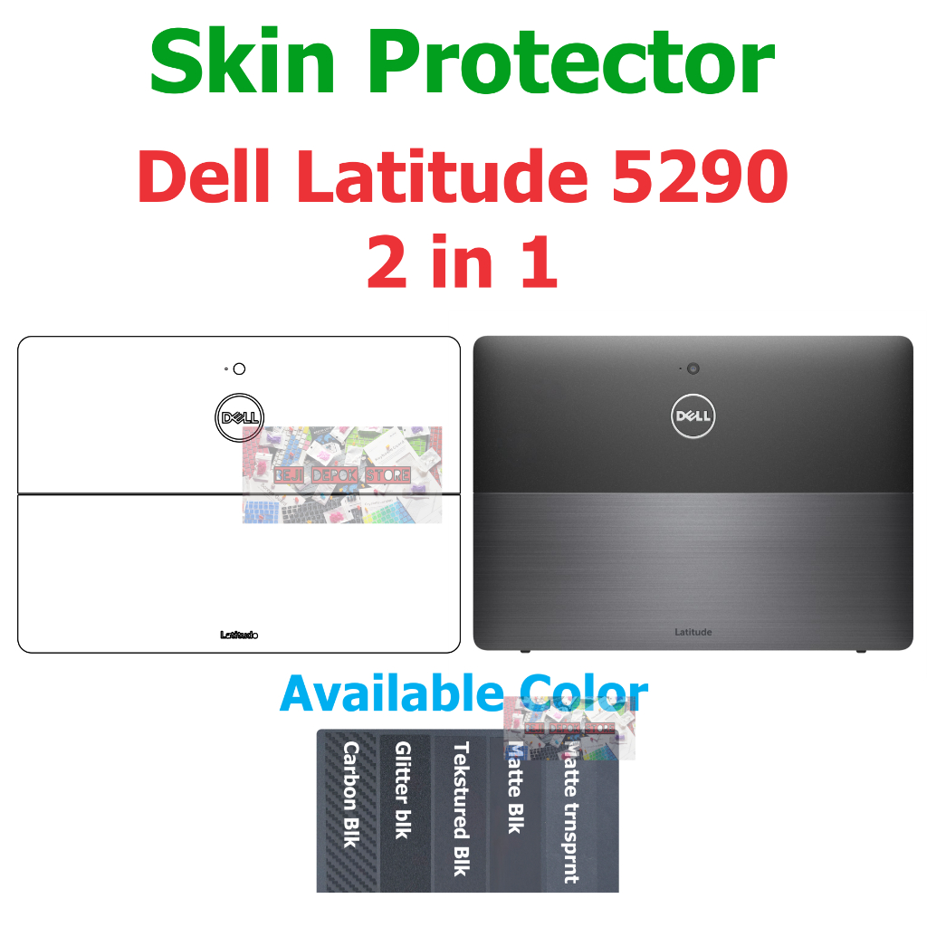 Dell Latitude 5290 2 in 1 Tablet Skin Guard Protector Matte Transparan