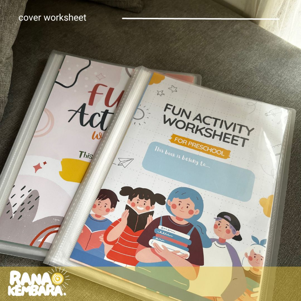 

Cover dan Clear Holder untuk Printable Activity Book Worksheet / Buku Aktivitas