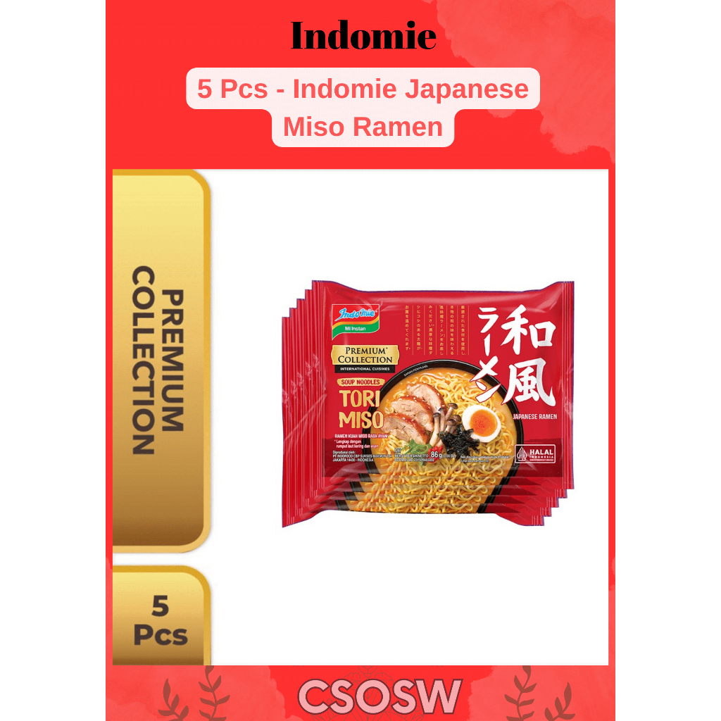 

5 Pcs - Indomie Japanese Miso Ramen