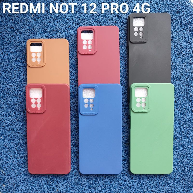 Softcase macaron pro camera for REDMI note 12 pro 4-G