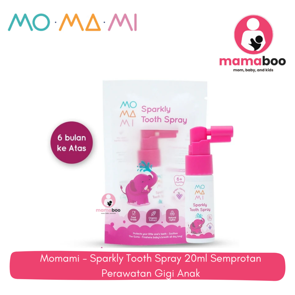 Momami - Sparkly Tooth Spray 20ml Semprotan Perawatan Gigi Anak