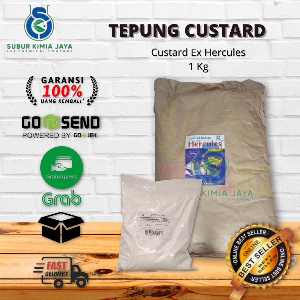 

Tepung Custard Ex Hercules 1 Kg / Custard Powder / Custard Flour