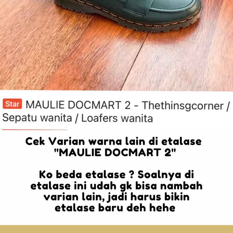 Thethingscorner - MAULIE DOCMART - Sepatu wanita / docmart wanita