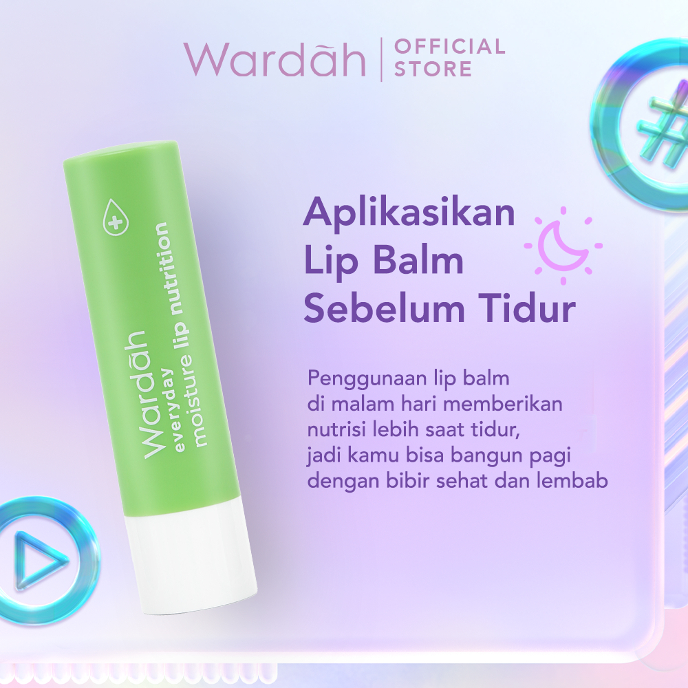 Wardah Everyday Fruity Sheer Lip Balm | Pelembab Bibir