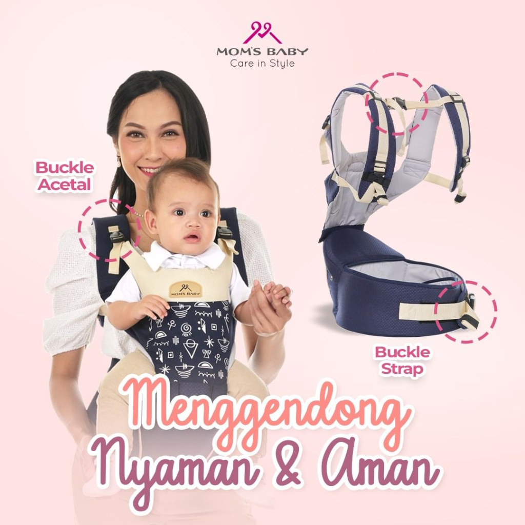 Gendongan Hipseat Moms Baby 7 In 1 Indie Series - MBG2041