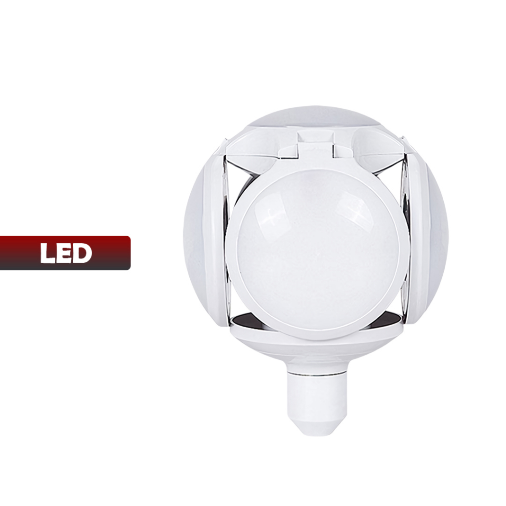 Lampu Darurat Tenaga Surya 5 lampu model LIPAT BENTUK BALL - UFO  Cakupan Cahaya Luas - yoyosoo