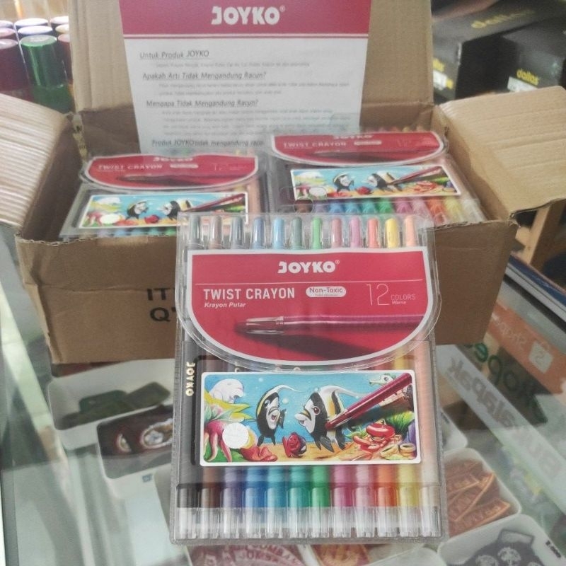 

Crayon putar JOYKO isi 12 warna