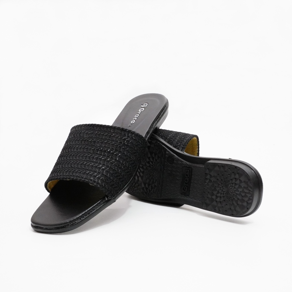 GRACE [MILEA SLOP] Sandal Rajut Selop Wanita/ Sendal Selop Kokop Rajut/ Sandal Tali Dixie Rajut