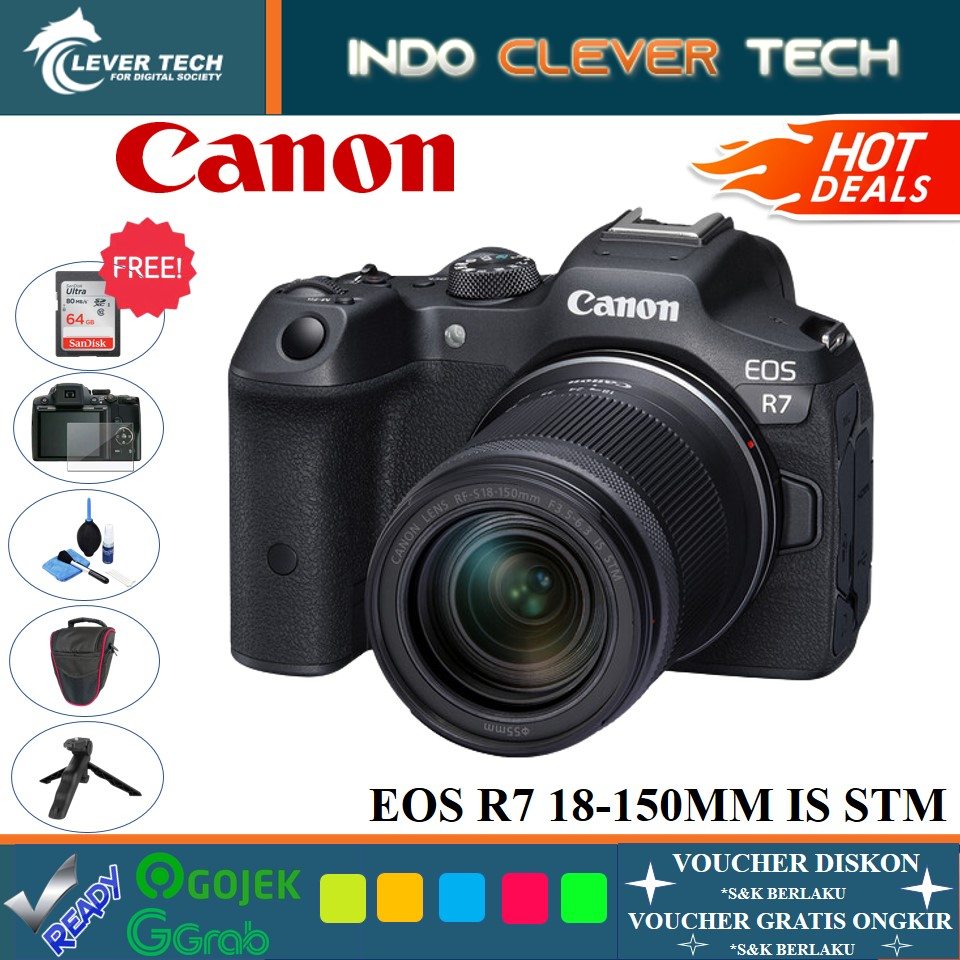 Canon EOS R7 Kit 18-150mm Mirrorless Camera - GARANSI RESMI