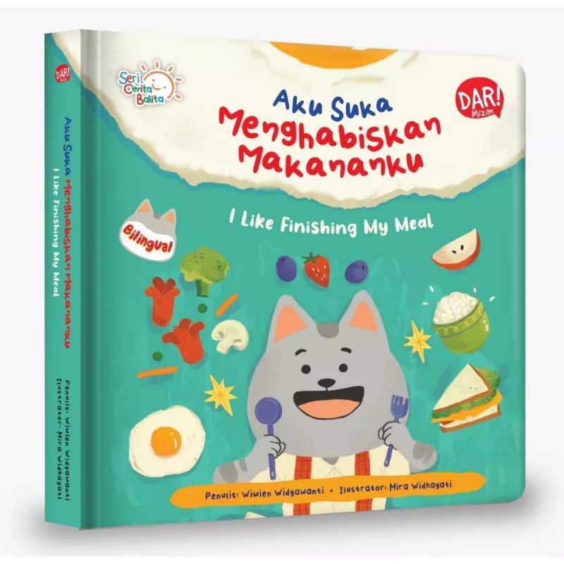 [BUKABUKU STORE] AKU SUKA MENGHABISKAN MAKANANKU: I LIKE FINISHING MY MEAL (BOARDBOOK BILINGUAL)