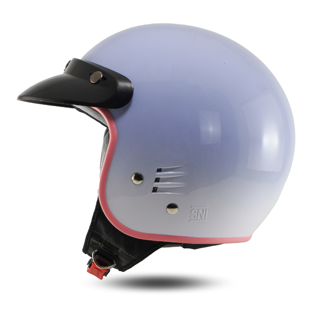 Helm Bogo Dewasa Pria Wanita Sni Kekinian Cat Pink SNI