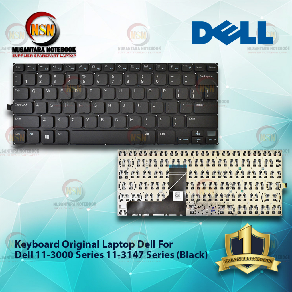 Keyboard Laptop ORI Dell Inspiron 11-3000 Series 11-3147 For Asus 11-3148 (Black)