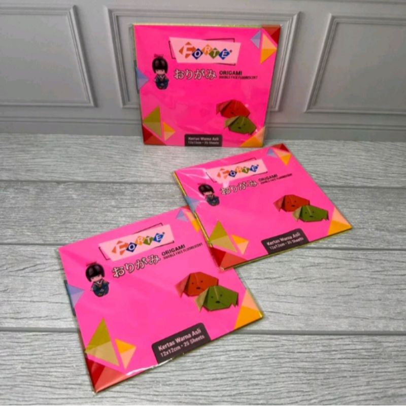 

kertas Lipat/Forte Origami Double Face Fluorescent (25x25 Cm) Rp.9.500