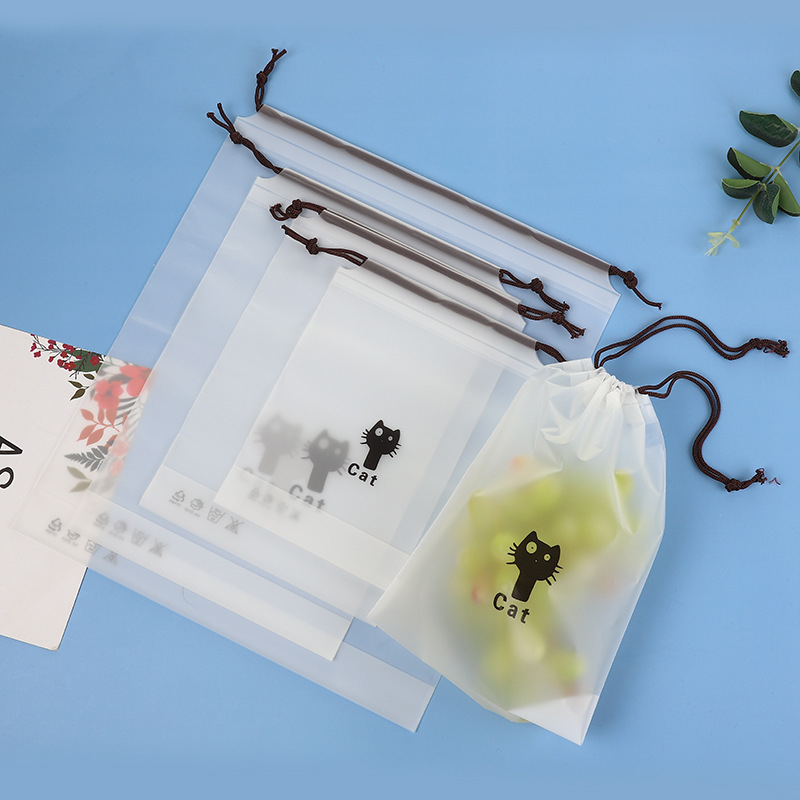 Kantong Sepatu Serut Traveling Anti Air Pouch Plastik Organizer Drawstring Bag Travel