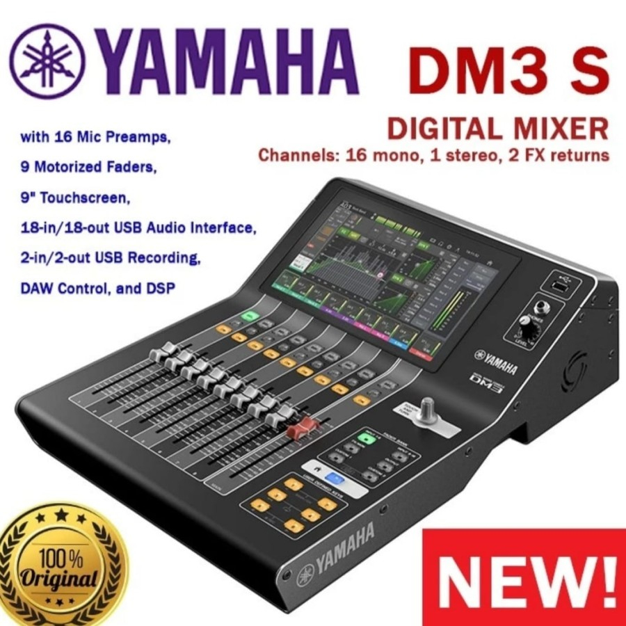 MIXER DIGITAL YAMAHA DM3 S, DIGITAL MIXER YAMAHA DM3 S, ORIGINAL..