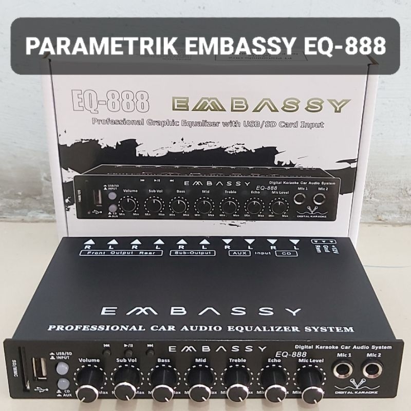 EMBASSY Parametrik EQ-888 Parametric Mobil EQ888 Bluetooth