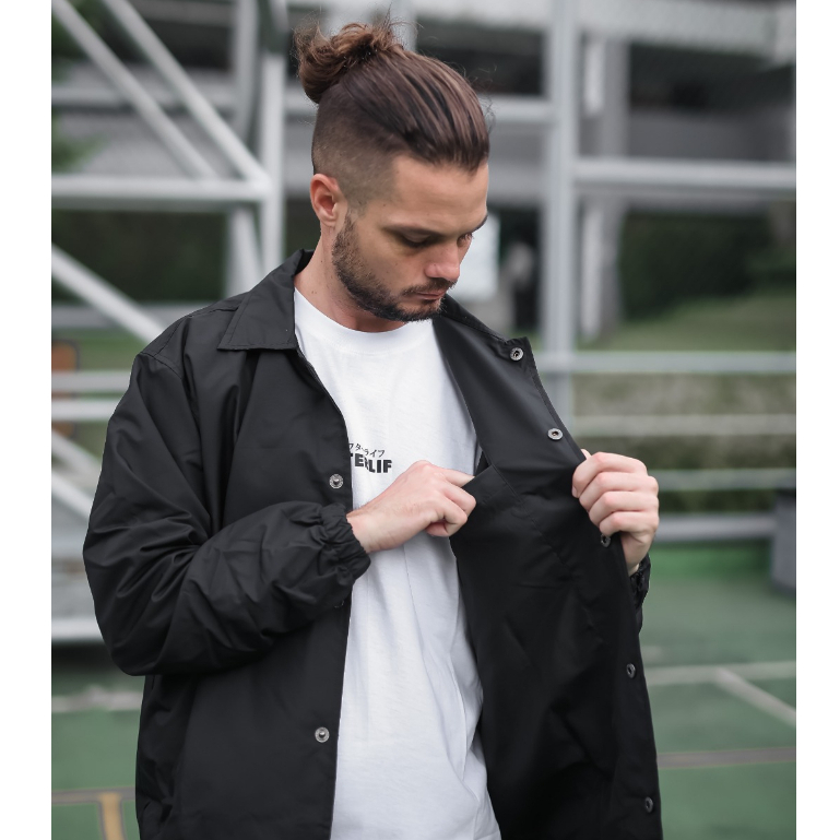 AFTERLIFE - Coach Jacket Temp Black