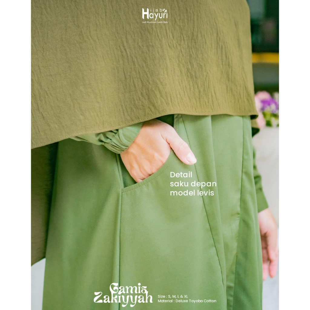 HIJAB HAYURI GAMIS ZAKIYYAH DELUXE TOYOBO COTTON