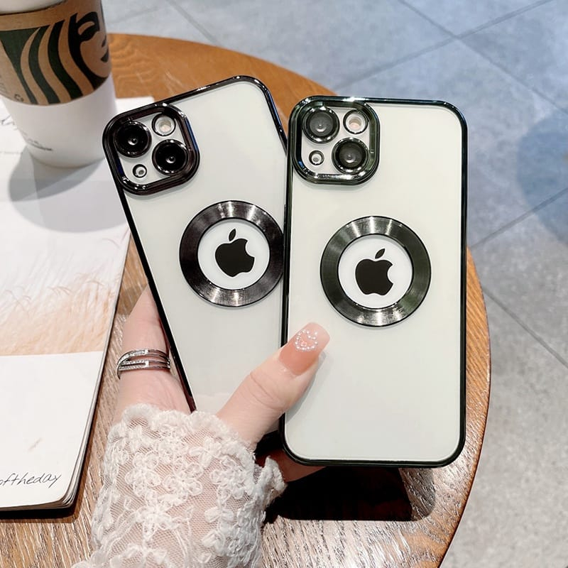 CASE CHROME TRANSPARAN LUBANG LOGO ULTRA PLATED NEW FOR IPHONE 6 6S 7 8 6+ 6S+ 7+ 8+ X XS XS MAX 11PRO 11PROMAX 12 12 PROMAX 13PRO 14 14PRO 14PLUS 14PROMAX KINGACC