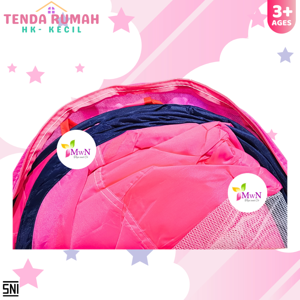 MWN Mainan Tenda Rumah Hk 96x96x110cm NO.7009